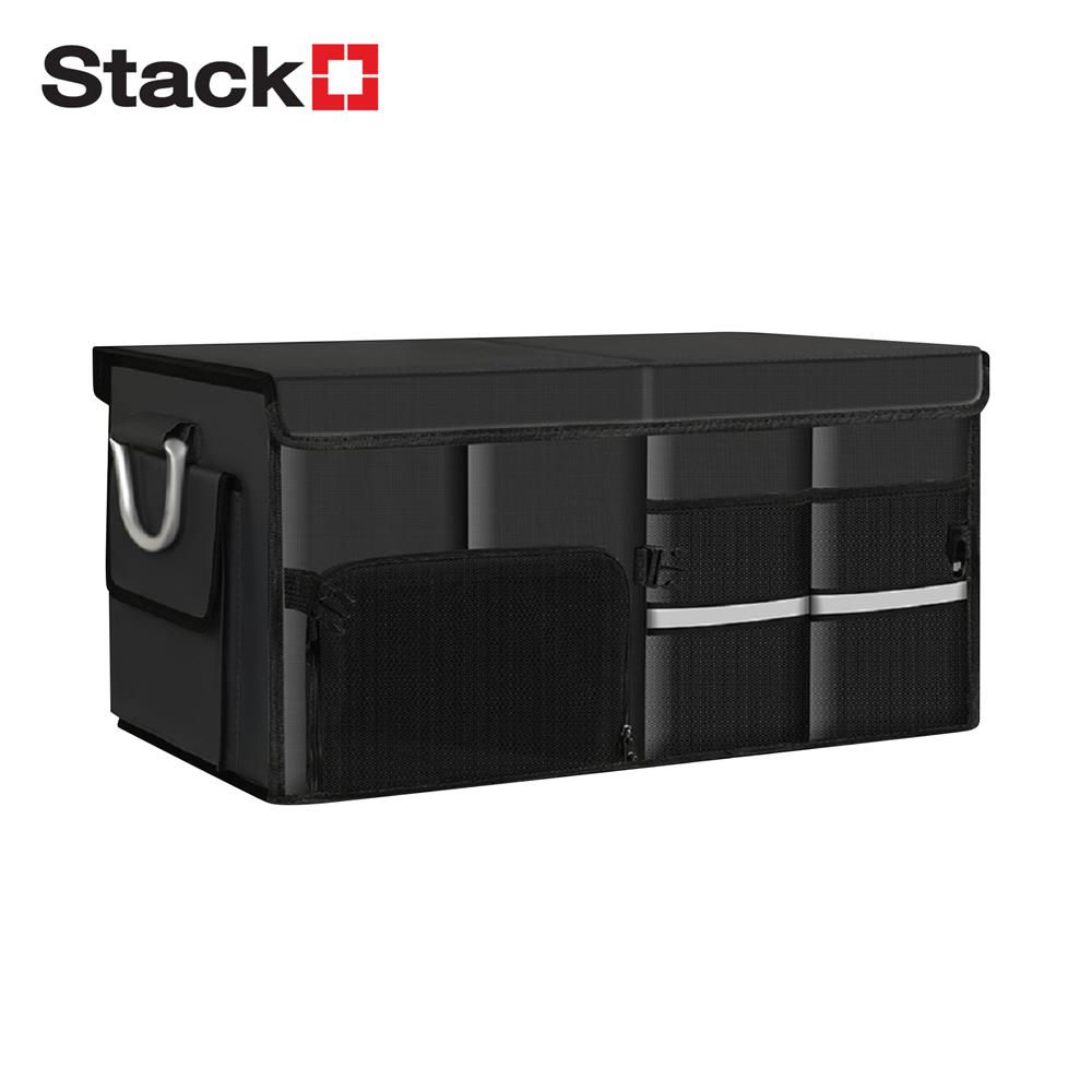 กล่องผ้าเก็บของท้ายรถ STACKO GLAMOR 57X33X29 ซม. สีดำ