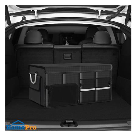 กล่องผ้าเก็บของท้ายรถ STACKO GLAMOR 57X33X29 ซม. สีดำ_3