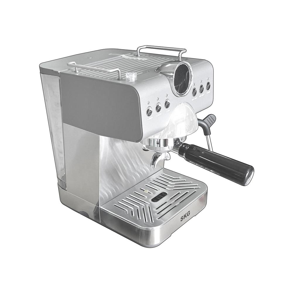 เครื่องชงกาแฟเอสเพรสโซ่ SKG SK-1218-NEW สีเงิน