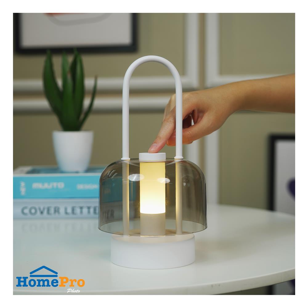 ไฟตั้งโต๊ะ LED CARINI RT249292WH 3 วัตต์ สีเทา/ขาว