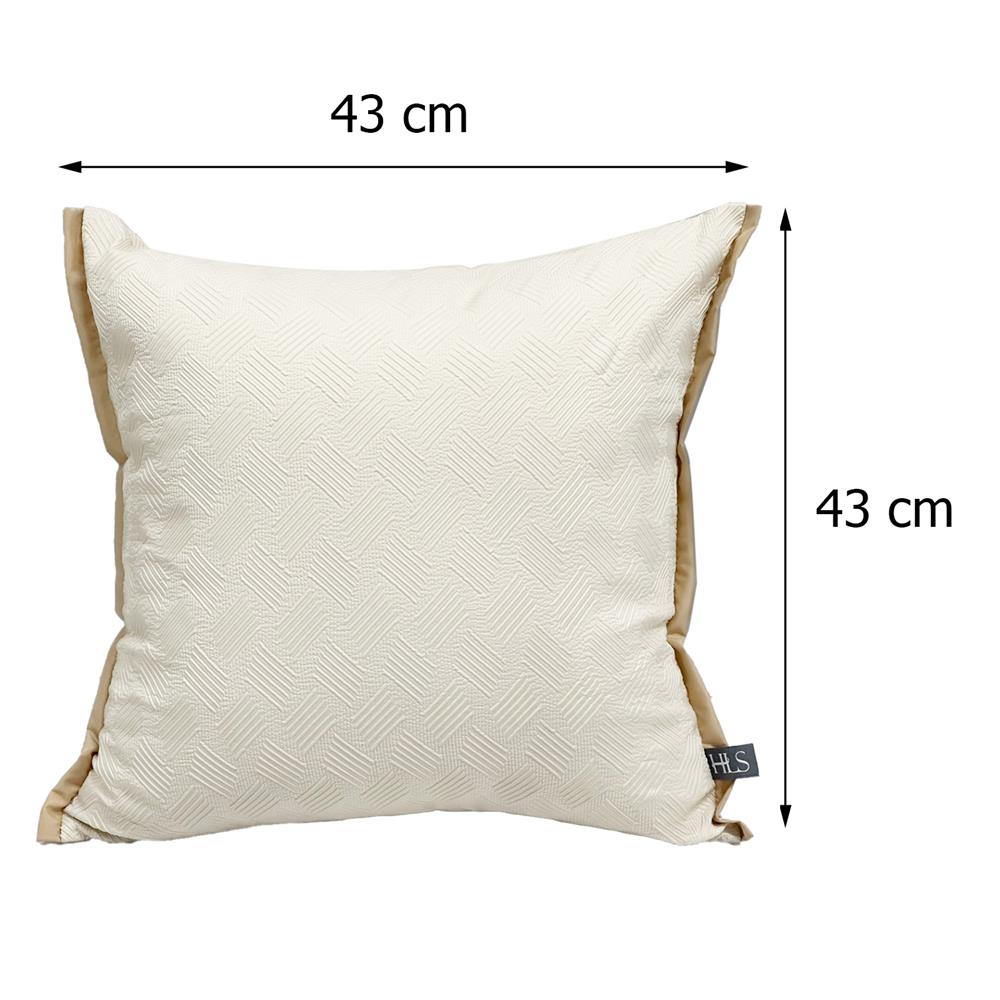 หมอนอิง HOME LIVING STYLE CROSBY 17X17 นิ้ว สีครีม
