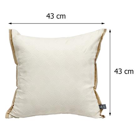 หมอนอิง HOME LIVING STYLE CROSBY 17X17 นิ้ว สีครีม_8
