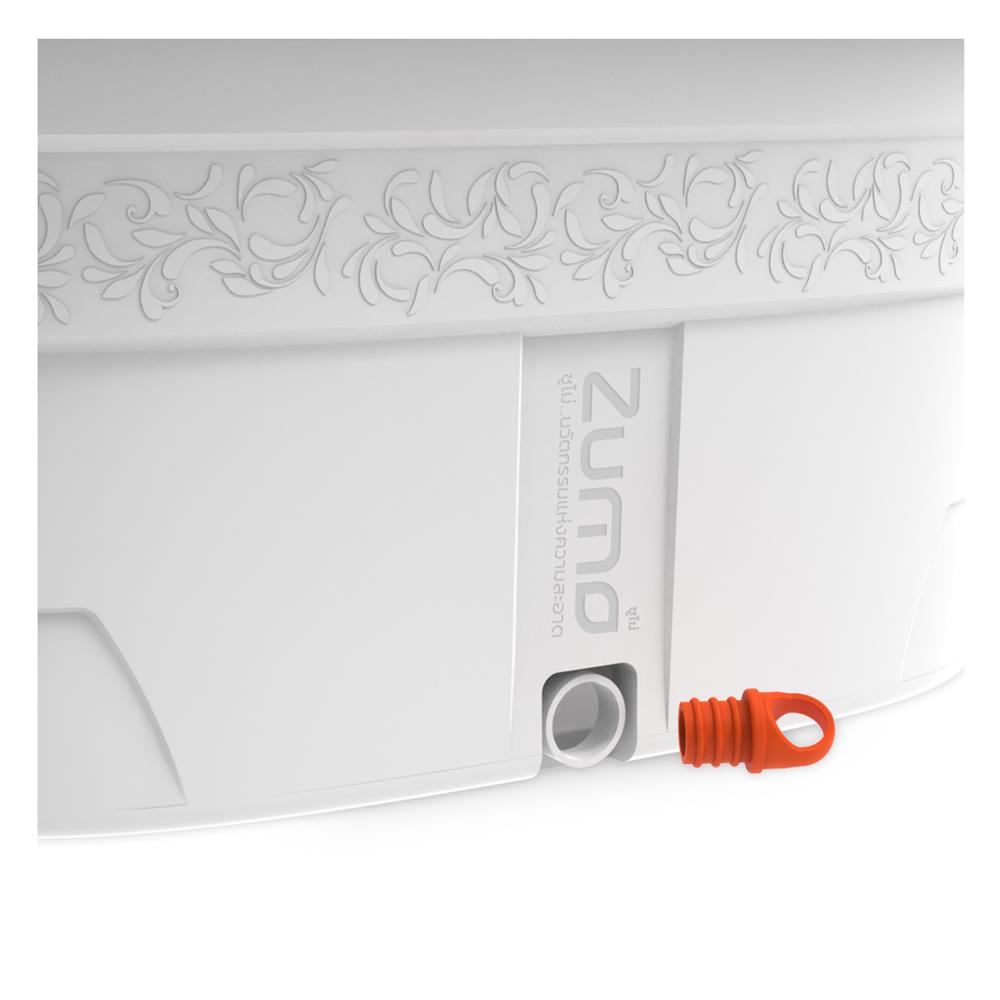 ชุดอุปกรณ์ถังปั่นพร้อมไม้ม็อบ ZUMO DIVA ZM05 สีขาว/ส้ม