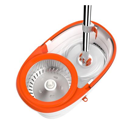 ชุดอุปกรณ์ถังปั่นพร้อมไม้ม็อบ ZUMO DIVA ZM05 สีขาว/ส้ม_3