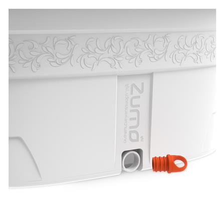 ชุดอุปกรณ์ถังปั่นพร้อมไม้ม็อบ ZUMO DIVA ZM05 สีขาว/ส้ม_4