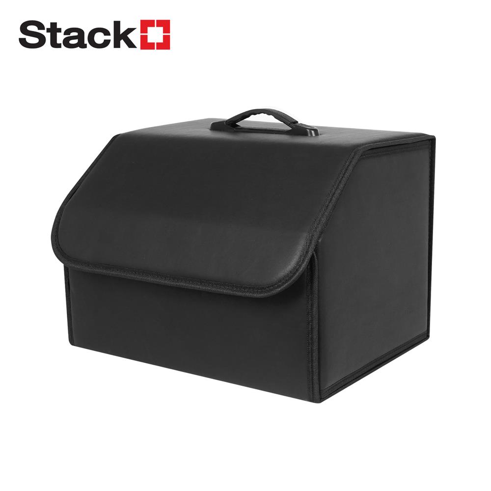 กล่องหนังเก็บของท้ายรถ STACKO GLAMOR 30X31X29 ซม. สีดำ_0