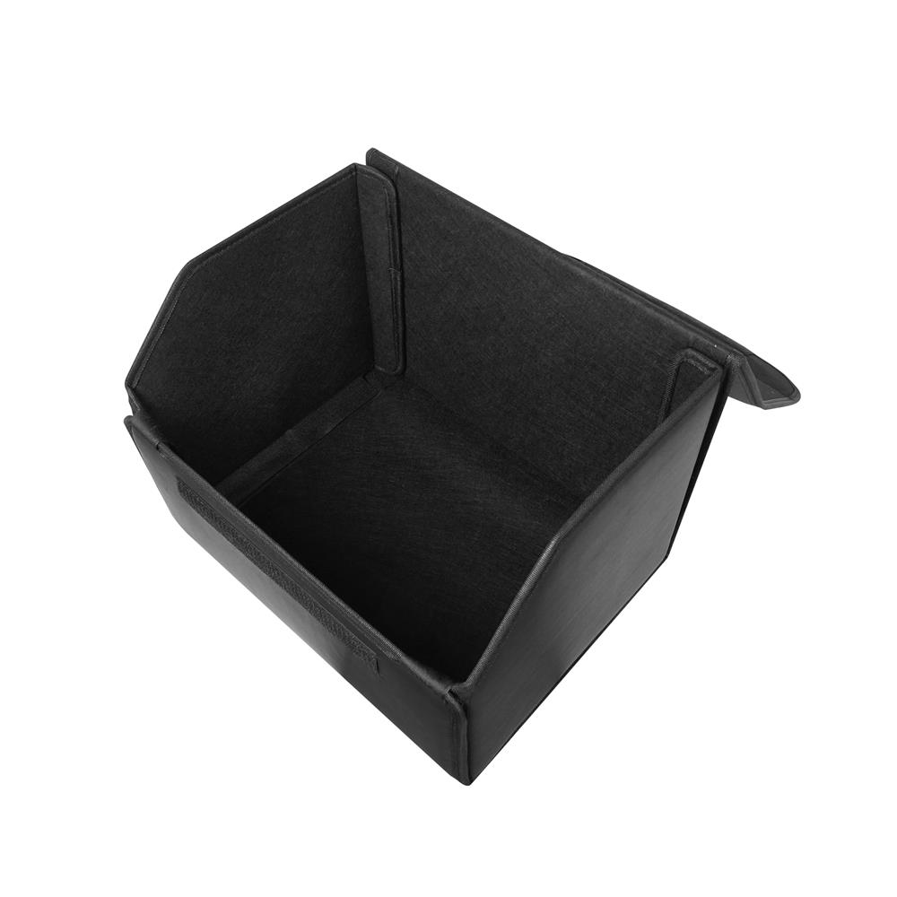 กล่องหนังเก็บของท้ายรถ STACKO GLAMOR 30X31X29 ซม. สีดำ