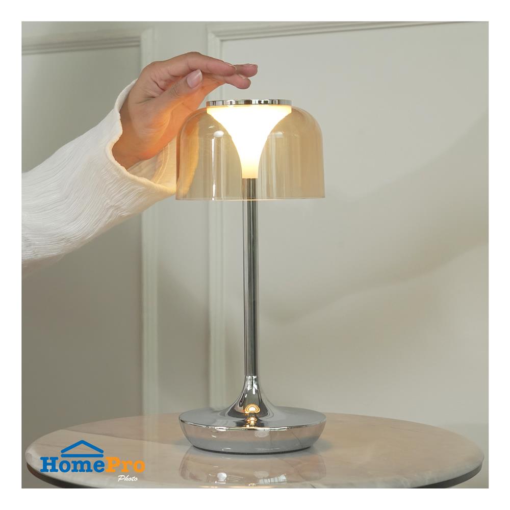 ไฟตั้งโต๊ะ LED CARINI RT230357 3 วัตต์ สีใส/เงิน