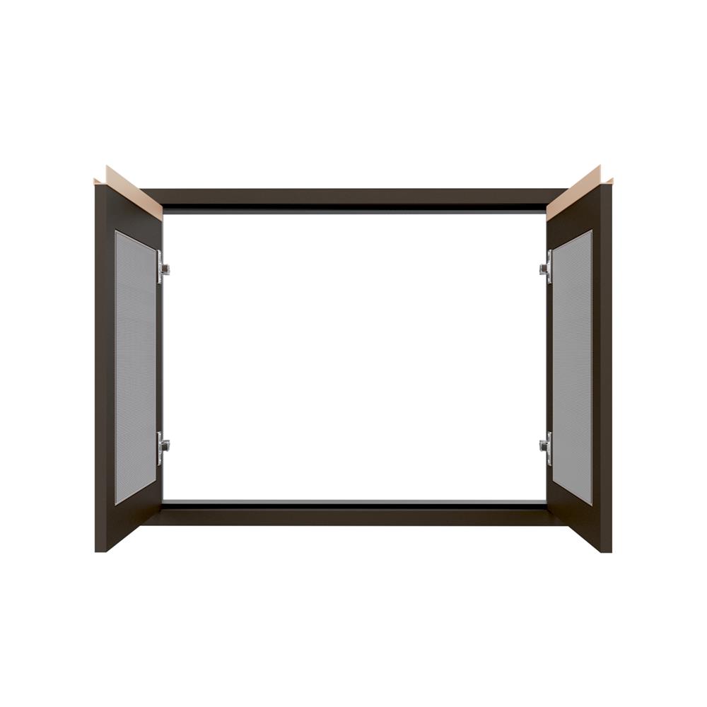 บานซิงค์คู่ระแนง JUPITER JUVENTAS 87x67 ซม. สีน้ำตาล