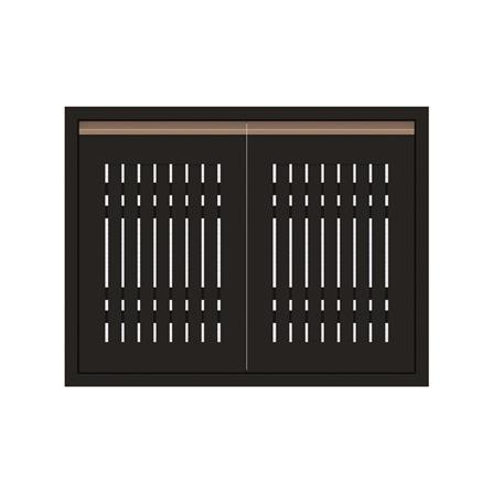 บานซิงค์คู่ระแนง JUPITER JUVENTAS 87x67 ซม. สีน้ำตาล_0