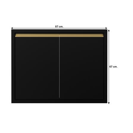 บานซิงค์คู่เรียบ JUPITER JUVENTAS 87x67 ซม. สีดำ_3