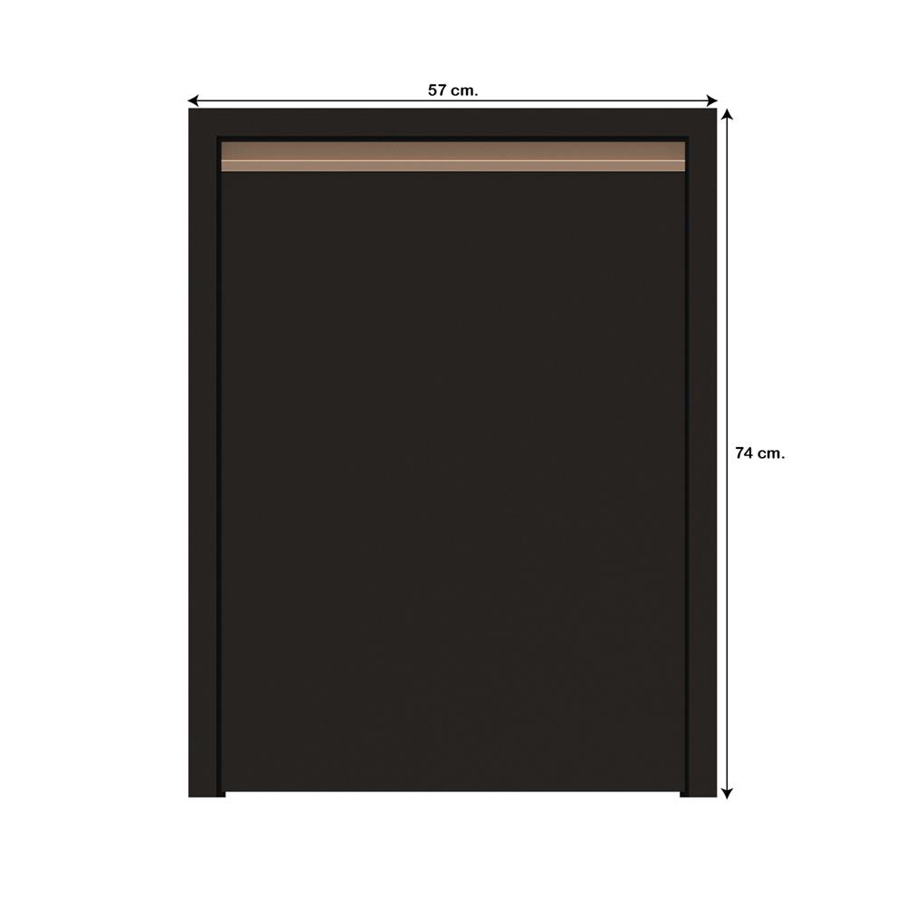 บานถังแก๊สเรียบ JUPITER JUVENTAS 57x74 ซม. สีน้ำตาล