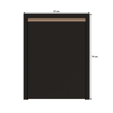 บานถังแก๊สเรียบ JUPITER JUVENTAS 57x74 ซม. สีน้ำตาล_3