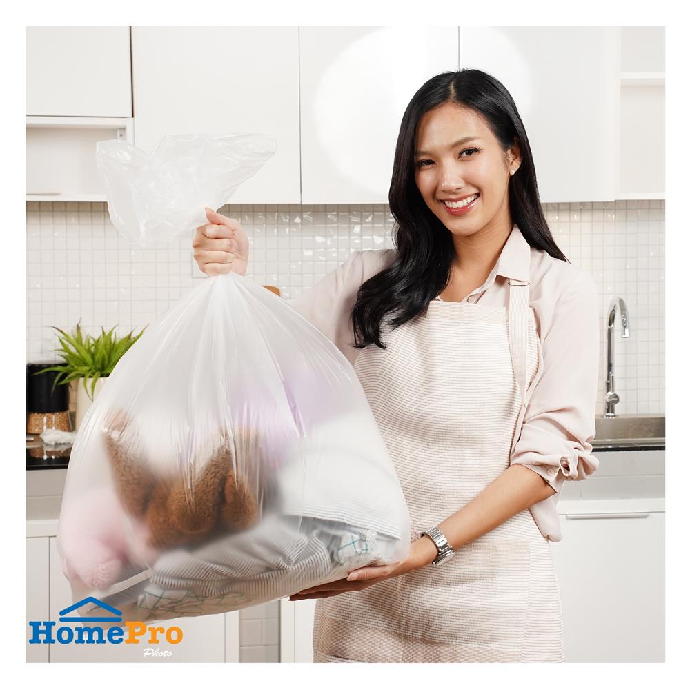 ถุงขยะแบบบาง CIRCULAR 26x34 นิ้ว ACCO สีขาวใส (แพ็ก 15 ใบ)