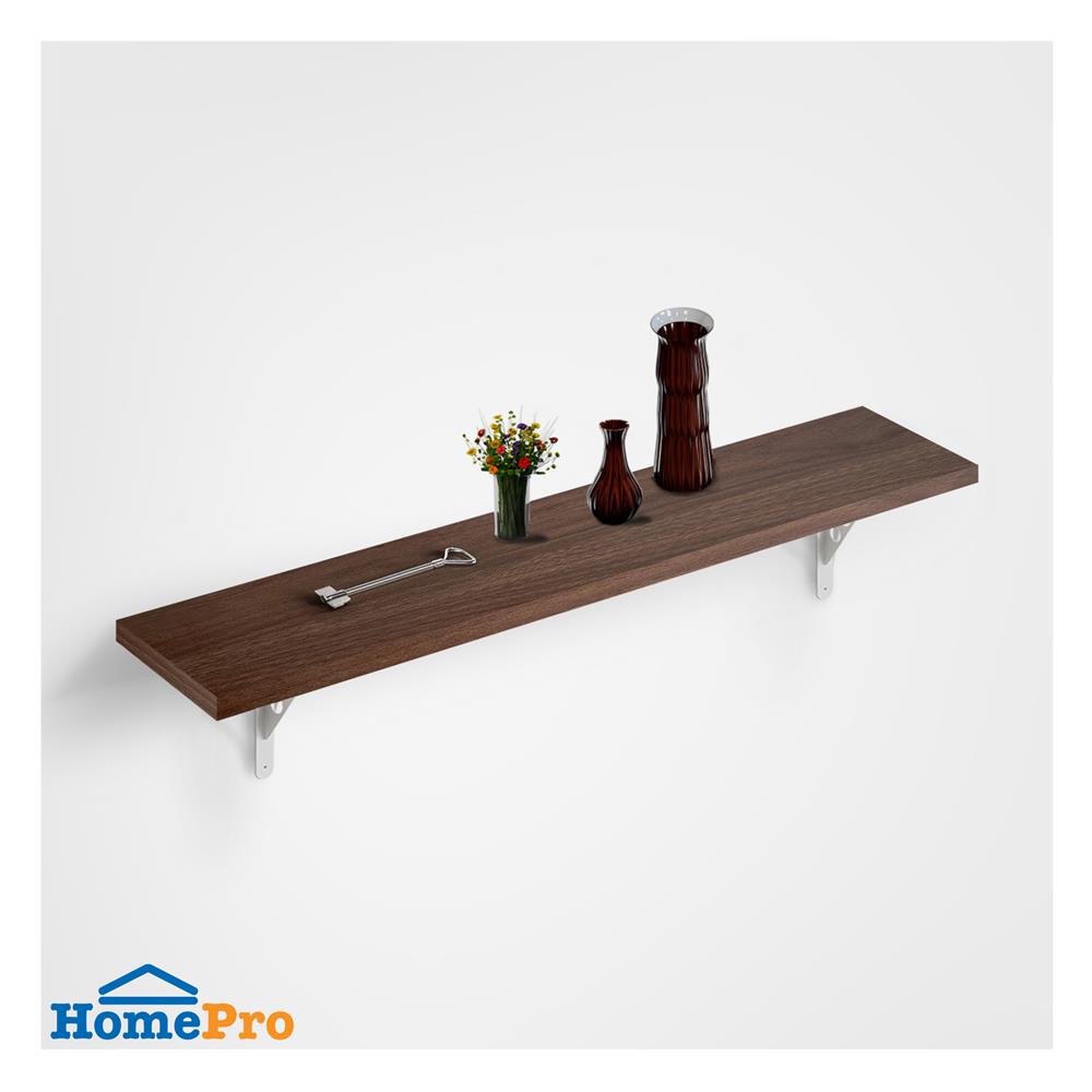 แผ่นชั้นไม้เมลามีน STACKO 120X20X1.6 ซม. โคลัมเบีย วอลนัท