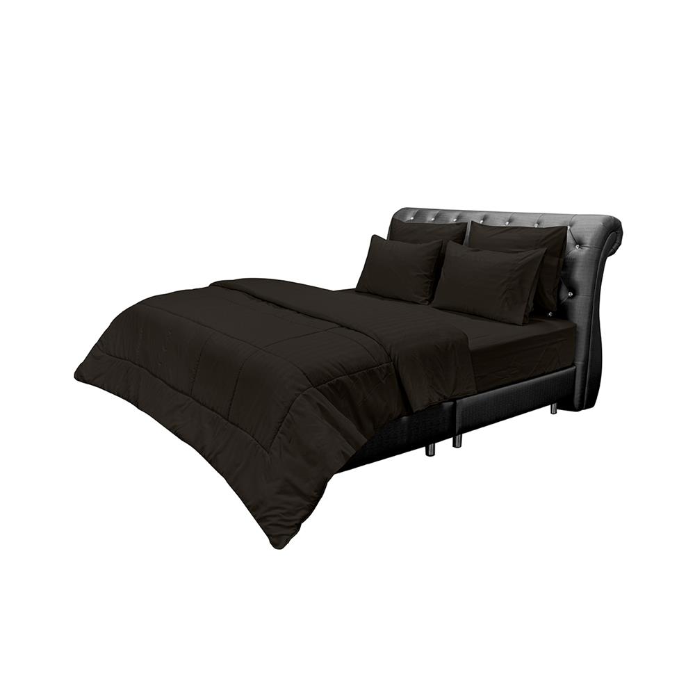 ชุดผ้าปูที่นอน 6 ฟุต (ชุด 6 ชิ้น) PICASSO CLASSIC STYLE สี DARK BROWN