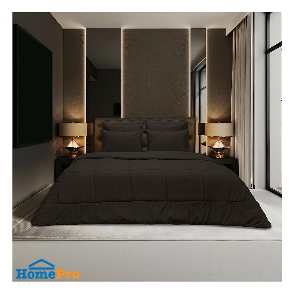 ชุดผ้าปูที่นอน 6 ฟุต (ชุด 6 ชิ้น) PICASSO CLASSIC STYLE สี DARK BROWN