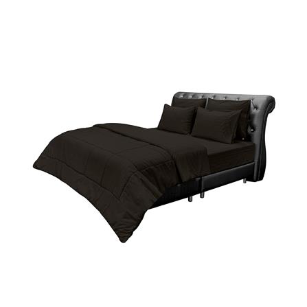 ชุดผ้าปูที่นอน 6 ฟุต (ชุด 6 ชิ้น) PICASSO CLASSIC STYLE สี DARK BROWN_1