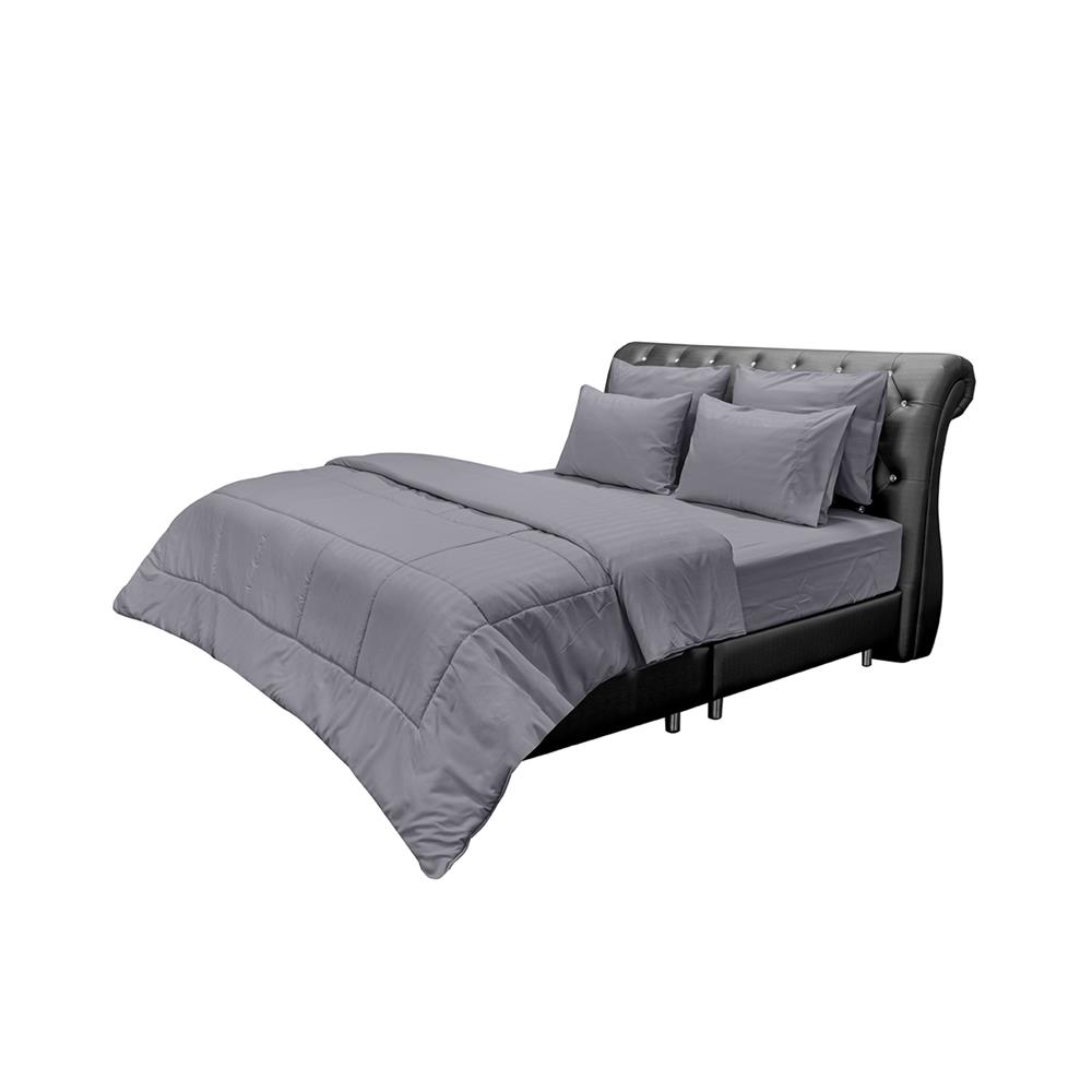 ชุดผ้าปูที่นอน 6 ฟุต (ชุด 6 ชิ้น) PICASSO CLASSIC STYLE สีเทา