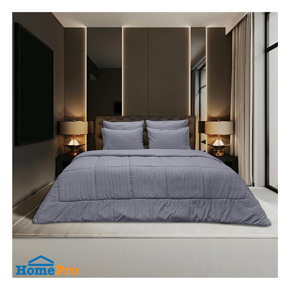 ชุดผ้าปูที่นอน 6 ฟุต (ชุด 6 ชิ้น) PICASSO CLASSIC STYLE สีเทา