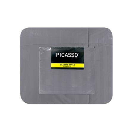 ชุดผ้าปูที่นอน 6 ฟุต (ชุด 6 ชิ้น) PICASSO CLASSIC STYLE สีเทา_4