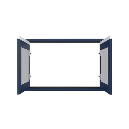 บานใต้เตาระแนง JUPITER JUVENTAS 87x57 ซม. สีน้ำเงิน_1