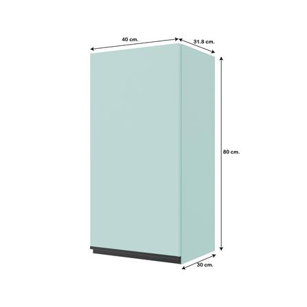 ตู้แขวนเดี่ยวเรียบ JUPITER JUVENTAS 40x80 ซม. สีเขียว_4