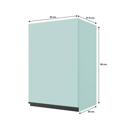 ตู้แขวนเดี่ยวเรียบ JUPITER JUVENTAS 40x60 ซม. สีเขียว_4