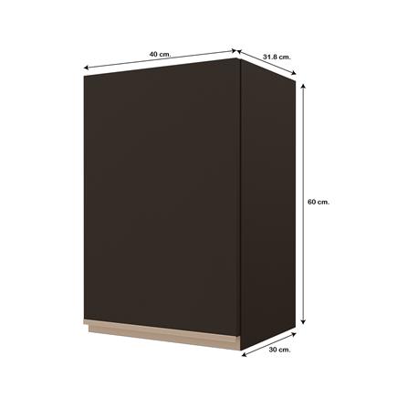 ตู้แขวนเดี่ยวเรียบ JUPITER JUVENTAS 40x60 ซม. สีน้ำตาล_4