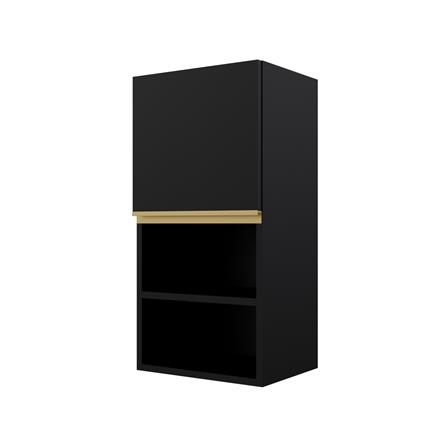 ตู้แขวนเดี่ยวเรียบช่องโล่ง S1 JUPITER JUVENTAS 40x80 ซม. สีดำ_1