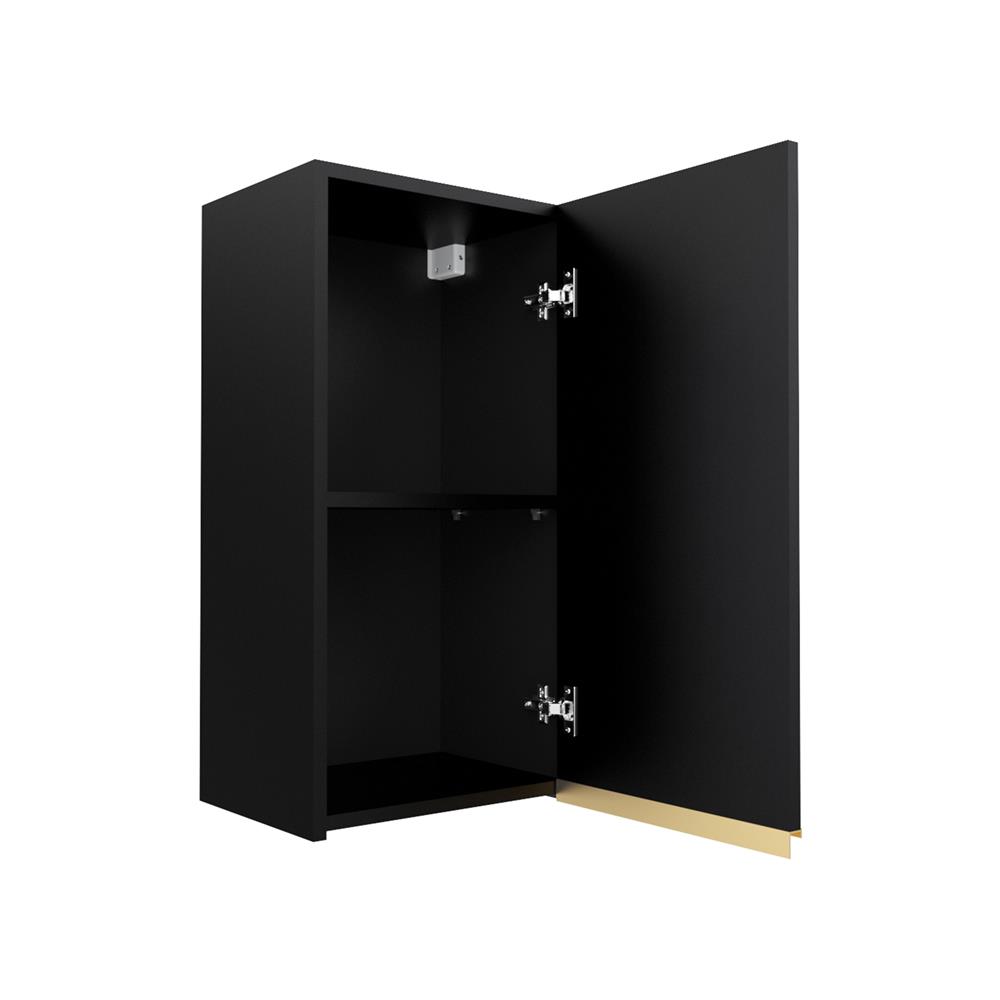 ตู้แขวนเดี่ยวเรียบ JUPITER JUVENTAS 40x80 ซม. สีดำ