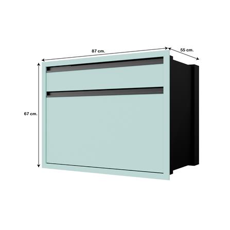 ตู้ลิ้นชัก JUPITER JUVENTAS 87x67 ซม. สีเขียว_3