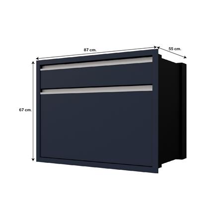 ตู้ลิ้นชัก JUPITER JUVENTAS 87x67 ซม. สีน้ำเงิน_3