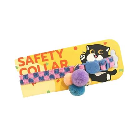 ปลอกคอสัตว์เลี้ยง KAFBO CHECKBOARD COLLAR สีชมพู/ฟ้า_0
