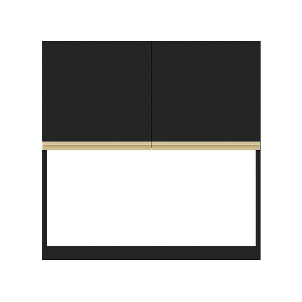 ตู้แขวนคว่ำจานเรียบ JUPITER JUVENTAS 80x80 ซม. สีดำ