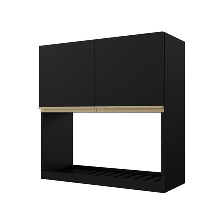ตู้แขวนคว่ำจานเรียบ JUPITER JUVENTAS 80x80 ซม. สีดำ_1