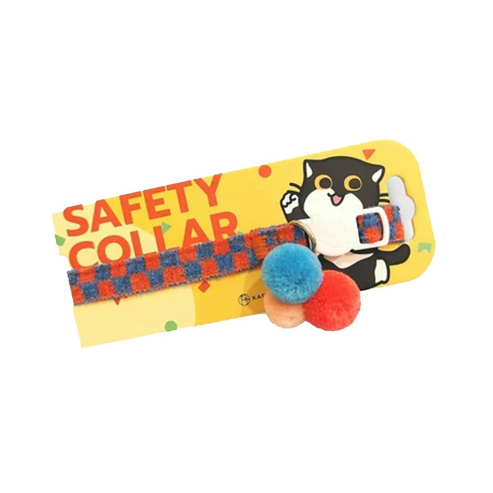ปลอกคอสัตว์เลี้ยง KAFBO CHECKBOARD COLLAR สีแดง