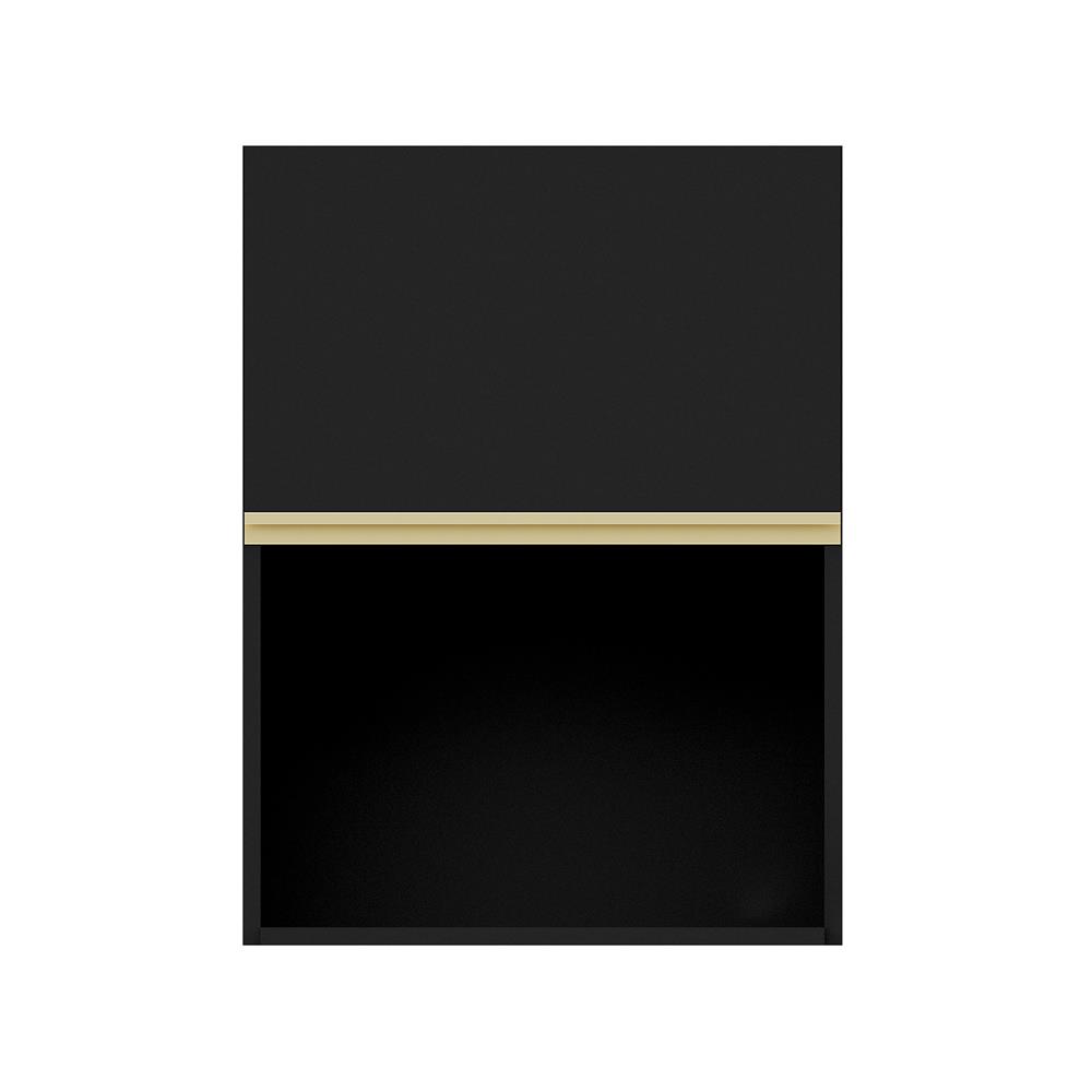 ตู้แขวนไมโครเวฟเรียบ JUPITER JUVENTAS 60x80 ซม. สีดำ