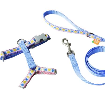 เซ็ตสายรัดอกสัตว์เลี้ยง พร้อมสายจูง KAFBO GARDEN SIZE S สี PURPLE_0