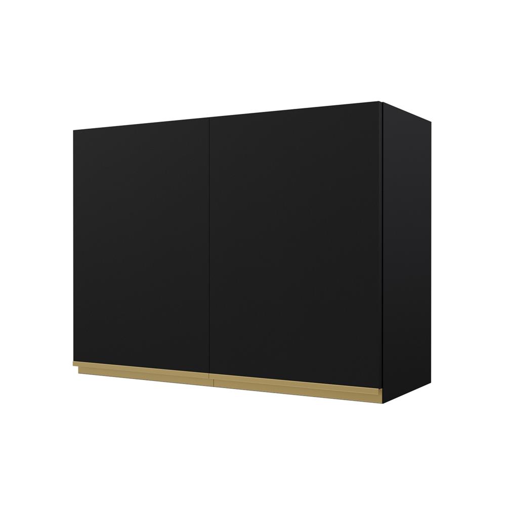 ตู้แขวนคู่เรียบ JUPITER JUVENTAS 80x60 ซม. สีดำ