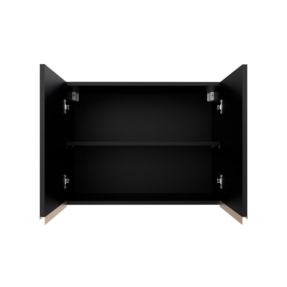 ตู้แขวนคู่เรียบ JUPITER JUVENTAS 80x60 ซม. สีดำ