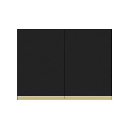ตู้แขวนคู่เรียบ JUPITER JUVENTAS 80x60 ซม. สีดำ_0