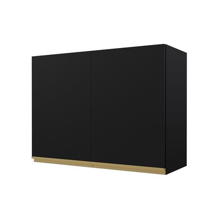 ตู้แขวนคู่เรียบ JUPITER JUVENTAS 80x60 ซม. สีดำ_1