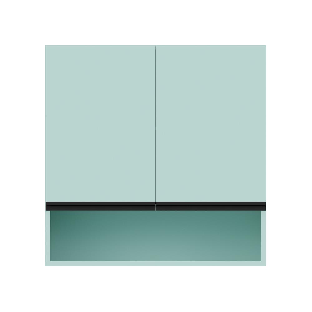 ตู้แขวนคู่เรียบช่องโล่ง D2 JUPITER JUVENTAS 80x80 ซม. สีเขียว