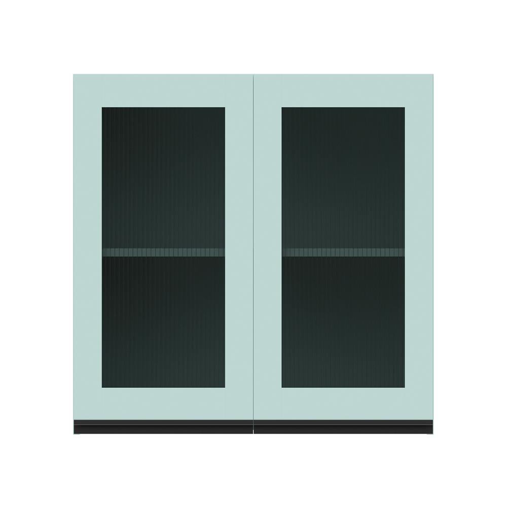 ตู้แขวนคู่กระจก JUPITER JUVENTAS 80x80 ซม. สีเขียว