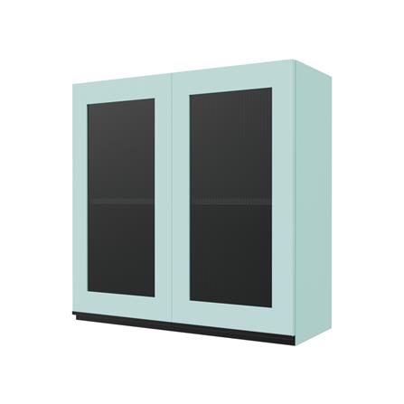 ตู้แขวนคู่กระจก JUPITER JUVENTAS 80x80 ซม. สีเขียว_1