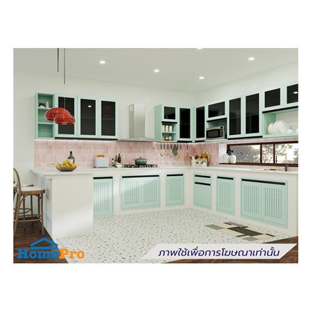 ตู้แขวนคู่กระจก JUPITER JUVENTAS 80x80 ซม. สีเขียว_3