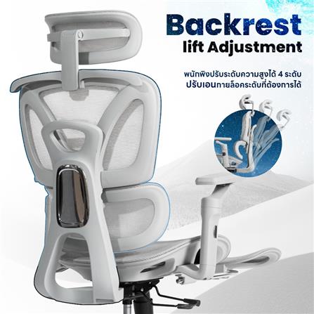 เก้าอี้สุขภาพ DESK SPACE STELLAR CHAIR สีดำ_8