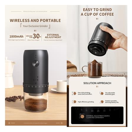 เครื่องบดเมล็ดกาแฟ GRINDER 8200240 สีดำ_6