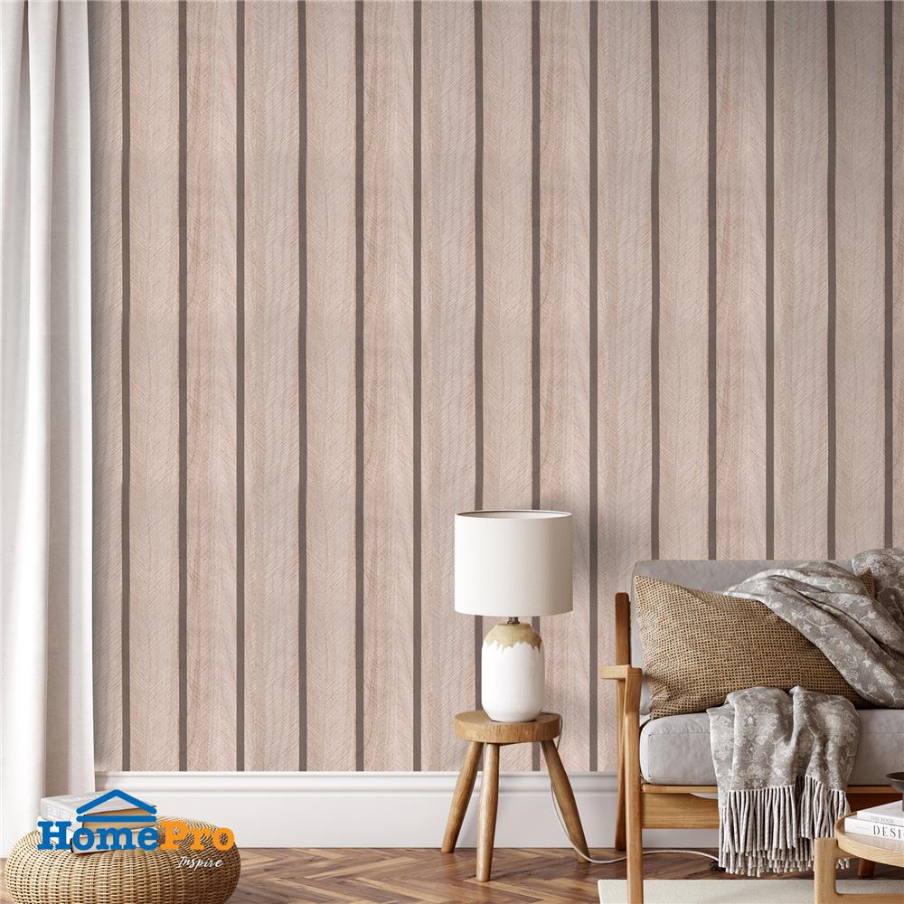 สติกเกอร์โฟม HOME LIVING STYLE LATH 0.60X3 ม. สีน้ำตาลอ่อน